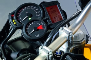 Instruments are analog where it counts—speedo and tach—with digital readouts on the display panel for auxiliary data.