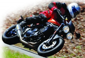 The Speed Triple waltzes through curves with style and grace.
