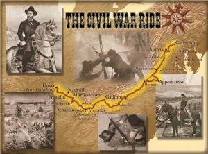 Tennessee Civil War Ride Map