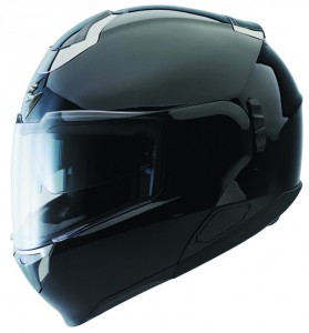 The Scorpion EXO 900 Modular Motorcycle Helmet in full-face mode