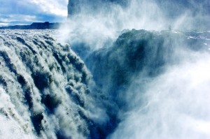 Dettifoss in northeastern Iceland is more powerful than any waterfall in Europe.