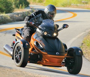 Can-Am Spyder RS-S front action