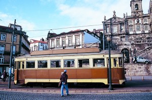 Porto had the good sense not to tear up the trolley tracks after cars became popular.