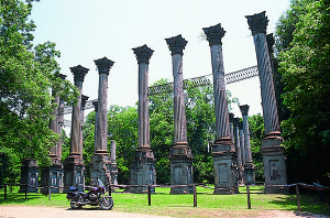 These 24 columns are all that remains of Windsor Plantation, near Port Gibson, Mississippi.