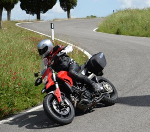Light, responsive and exciting to ride, the new Hyperstrada is at home in the twisties.