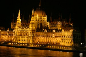 The lavish Parliament building in Budapest, which was finished in 1902 and boasts something over 600 rooms. 