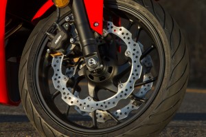 Weak, numb brakes and hard tires are the CBR650F's biggest shortcomings.