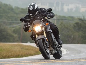 Wet roads during the Suzuki GSX-S750 press launch limited our speed and lean angles.
