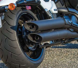 The blacked-out pipes lend a purposeful look and emit a surprisingly rowdy bark that adds to the fun.
