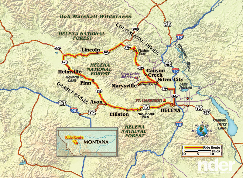 Map of the route taken. By Bill Tipton/compartmaps.com