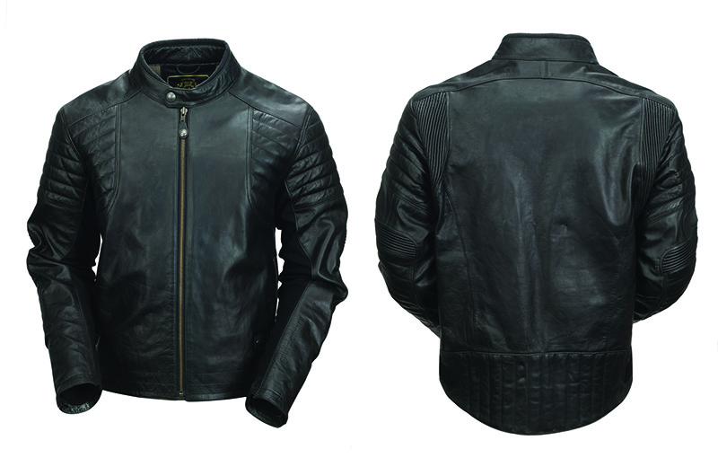 A good example of a protective, armored leather jacket that looks good both on and off the bike: the Roland Sands Bristol jacket.