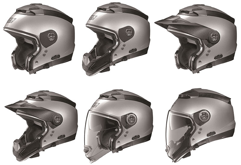 The Nolan N44 "crossover" helmet is six helmets in one!