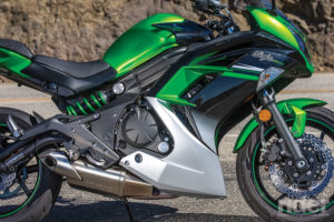 The Ninja 500-derived engine shows its best character above 5,500 rpm.