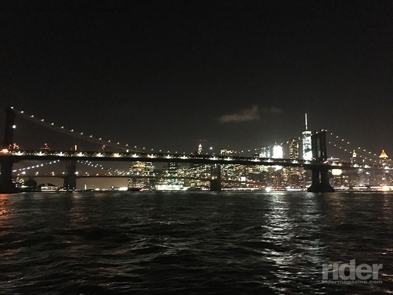 An evening river cruise was the perfect way to end our ride from the historic countryside to the Big Apple. (Photo: the author)