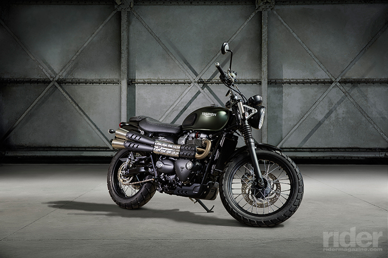 The Street Scrambler is built around the same "High Torque" liquid-cooled 900cc parallel twin as that used in the Street Twin and Street Cup, but for this model it was given a distinctive 270-degree firing order.