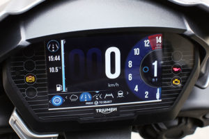 2017 Triumph Street Triple RS instrument panel