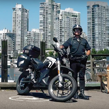 police motorcycles zero vancouver bike north officer adds 100th agency american use agencies poses supplies america