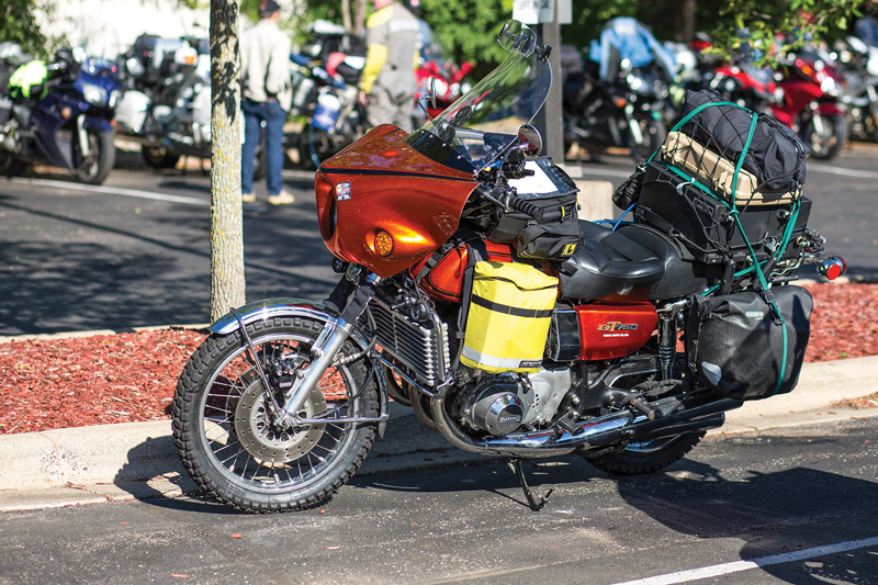 Riding the Iron Butt Rally on a Suzuki GT750 'Water Buffalo