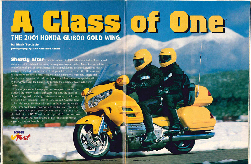 Re-Cycling: 2001-2010 Honda Gold Wing