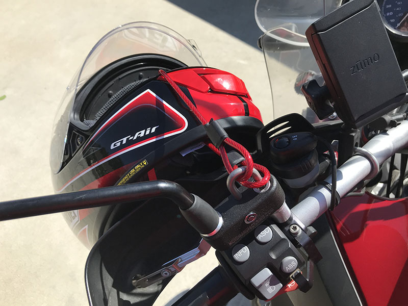Motorcycle Mirror Extension and Helmet Lock-MirrorLok-Model B-USA-NEW-SEE VIDEO
