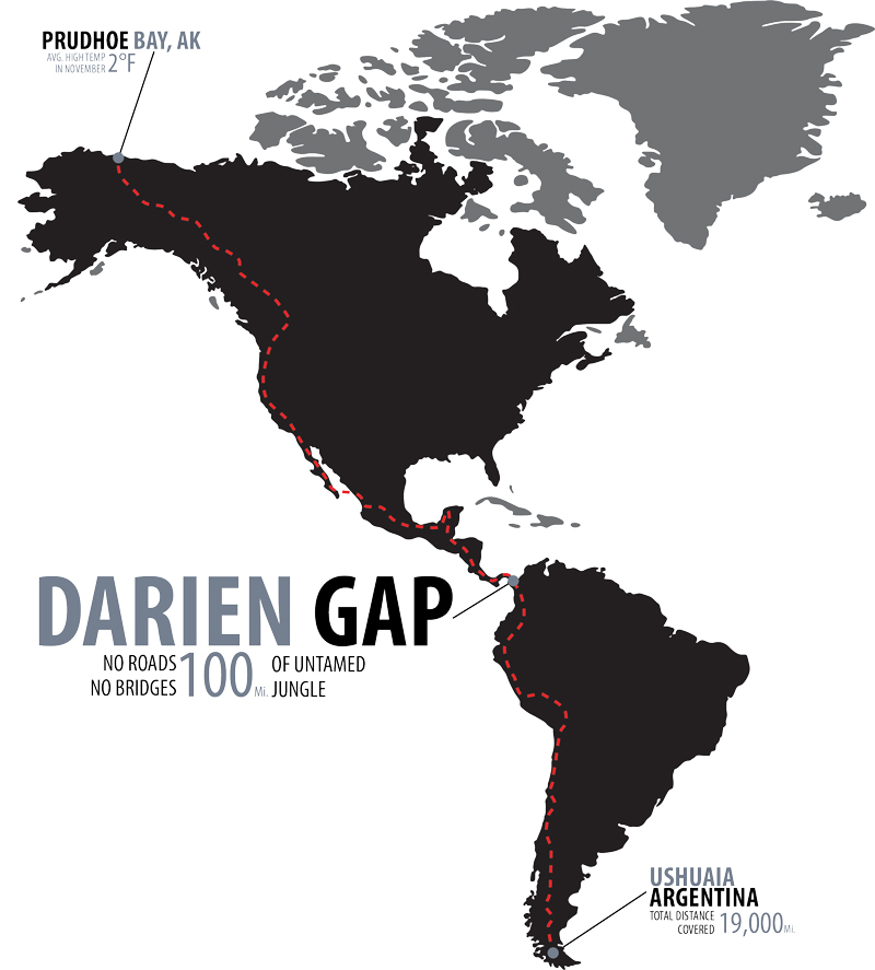 Where the Road Ends: Alaska to Argentina Via the Darien Gap