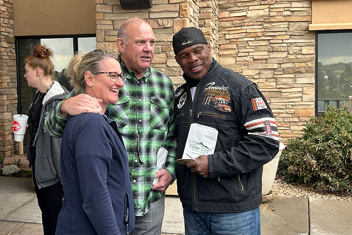 Kyle Petty Charity Ride attraverso l'America Herschel Walker