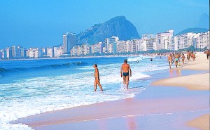 The fabled Copacabana Beach in Rio is truly glorious, despite being backdropped by endless high-rises.
