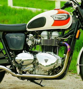 Old tech? Don’t be fooled. Inside, the T100’s 865cc twin is up to date.