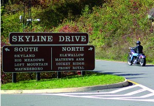 Cruiser riders head off for a more mellow ride along Skyline Drive.