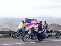 Arizona Motorycle Touring— Bikes with flag