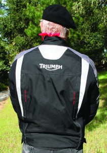 Triumph Pantha SympaTex Motorcycle Jacket, back view