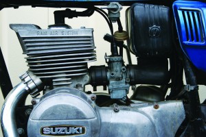 1973 Suzuki GT185 Adventurer engine.