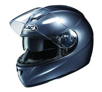 HJC FS-11 Plain Gloss Black Motorcycle Helmet Motorbike Full-Face Lid Race J&S