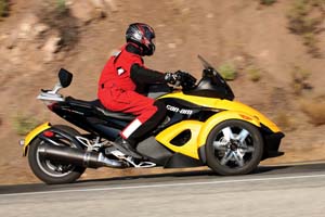2008 Can-Am Spyder in action