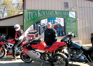A stop at Judy’s Kountry Kitchen in Poynor, TX to refuel. 