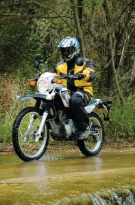 2009 Yamaha XT250 in action