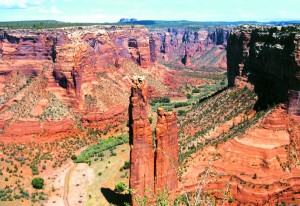 The 83,840 acres of Canyon de Chelly in northeastern Arizona preserve artifacts of the early indigenous tribes that lived in the area.