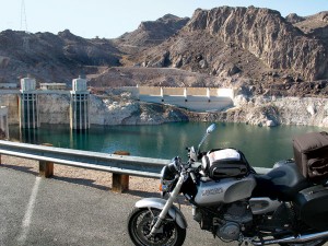 The Ducati GT1000 at Hoover Dam and Lake Mead