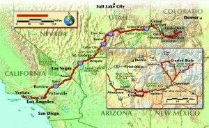 A map of the route taken. (Bill Tipton)