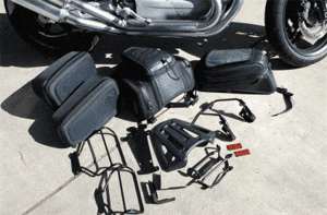 Harley-Davidson Bag and Rack set.