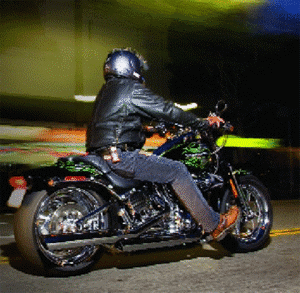 The 2009 Harley-Davidson CVO Springer Softail in action