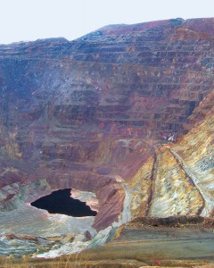 Arizona’s first copper mine near Ajo, Arizona. 