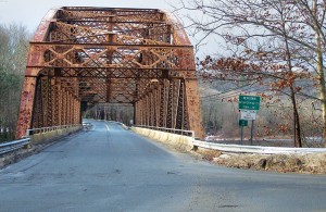 An old iron bridge in Connecticut 