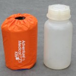 AMK S.O.L. Thermal Bivvy weighs 6.9 oz. (plastic bottle not included).