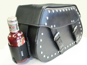Edge Leather Saddlebags and Cup Holders 
