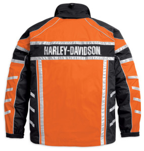 Harley-Davidson Illumination 360° Hi-Vis Rain Suit - Jacket back.