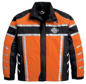 Harley-Davidson Illumination 360° Hi-Vis Rain Suit - Jacket front.
