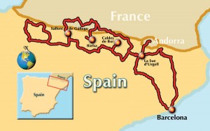 IMTBike Catalunya MotoGP tour map