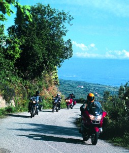 Twisty and narrow, a typical Calabrian back road requires second or third gear.