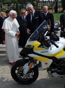 Ducati multistrada and Pope Benedict